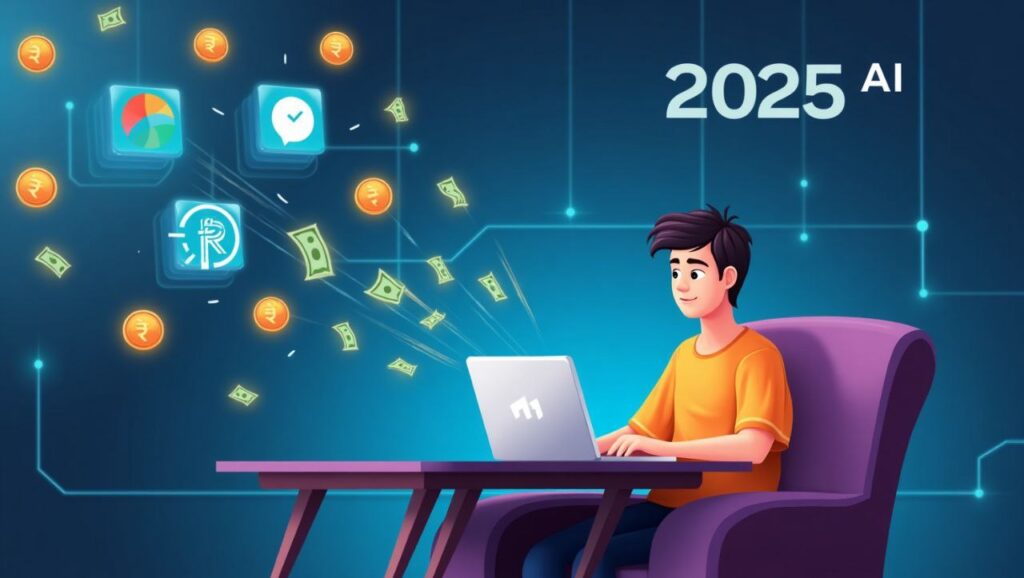 Copy.ai और Pictory जैसे free AI tools से वीडियो और कंटेंट बनाता यूजर