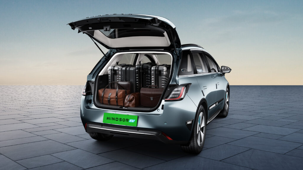 MG Windsor EV Pro Big boot space